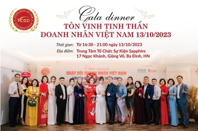 VCEO long trọng tổ chức đại tiệc "Tôn vinh tinh thần Doanh nhân Việt Nam 2023" nhân dịp 13/10/2023